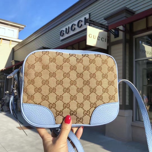 Gucci Handbags - Gucci Canvas Leather GG Guccissima BREE Crossbody